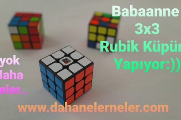 Babaanne Rubik Küpü Yapıyor:))